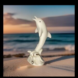 Lenox White Dolphin Sculpture
